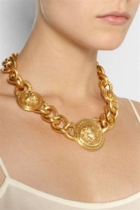 is versace gold real|versace necklace real gold.